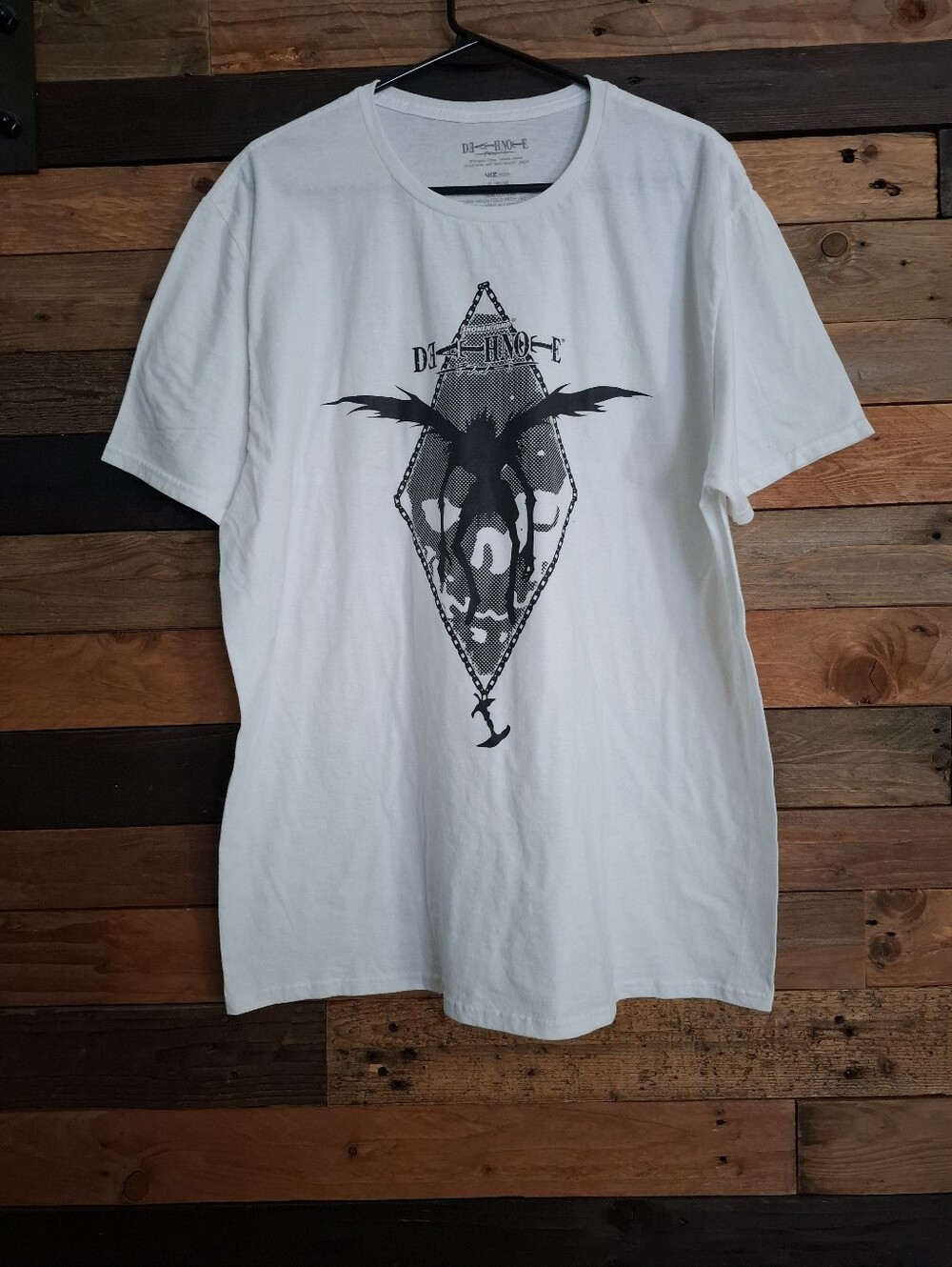 EUC Death Note White Graphic T-Shirt - XL